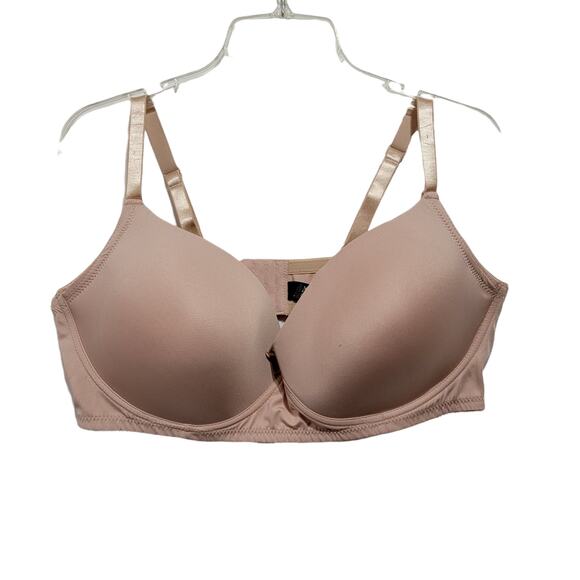 Pure Beauty by René Rofé Womens Nude Wireless Lightly Lined T Shirt Bra Size 44D - Picture 5 of 10